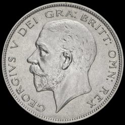 1928 George V Silver Half Crown Obverse