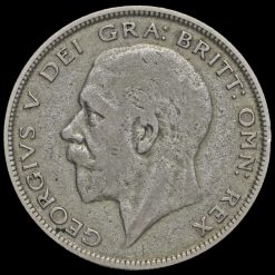 1930 George V Silver Half Crown Obverse