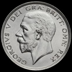1931 George V Silver Half Crown Obverse