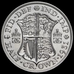 1931 George V Silver Half Crown Reverse