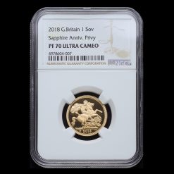2018 Elizabeth II Gold Proof Sovereign, NGC PF70 Ultra Cameo