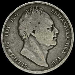 1836 William IV Milled Silver Half Crown Obverse