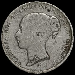 1840 Queen Victoria Young Head Silver Shilling Obverse