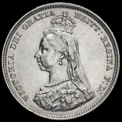 1887 Queen Victoria Jubilee Head Silver Shilling Obverse