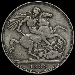 1889 Queen Victoria Jubilee Head Silver Crown Reverse