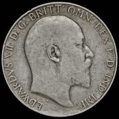 1910 Edward VII Silver Florin Obverse
