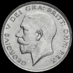 1922 George V Silver Half Crown Obverse