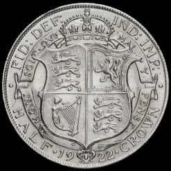 1922 George V Silver Half Crown Reverse