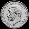 1927 George V Proof Silver Shilling Obverse