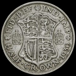 1930 George V Silver Half Crown Reverse