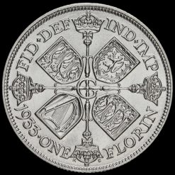 1933 George V Silver Florin Reverse