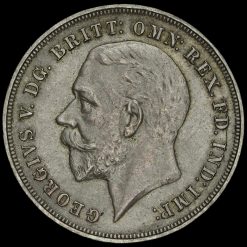 1935 King George V Rocking Horse Silver Jubilee Crown Obverse