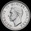 1937 George VI Silver Sixpence Obverse
