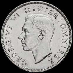 1945 George VI Silver Two Shilling Coin / Florin Obverse