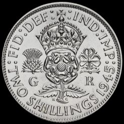 1945 George VI Silver Two Shilling Coin / Florin Reverse