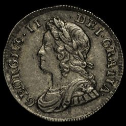 1746 George II Early Milled Silver Maundy Threepence Obverse