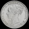 1887 Queen Victoria Young Head Silver Threepence Obverse
