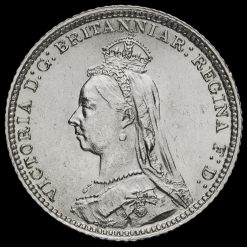 1888 Queen Victoria Jubilee Head Silver Groat Obverse
