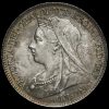 1897 Queen Victoria Veiled Head Silver Sixpence Obverse
