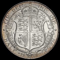 1902 Edward VII Silver Half Crown Reverse