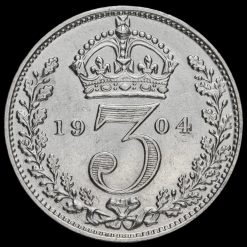 1904 Edward VII Silver Threepence Reverse