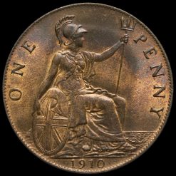 1910 Edward VII Penny Reverse