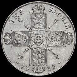 1912 George V Silver Florin Reverse