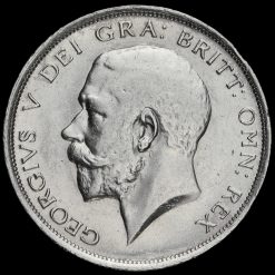 1916 George V Silver Half Crown Obverse