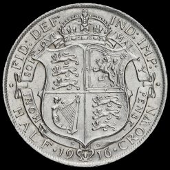 1916 George V Silver Half Crown Reverse