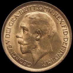 1918 George V Halfpenny Obverse