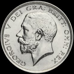 1918 George V Silver Half Crown Obverse