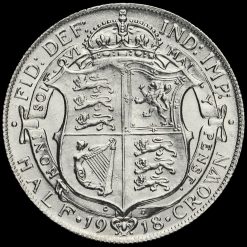 1918 George V Silver Half Crown Reverse