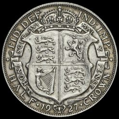1927 George V Silver Half Crown Reverse