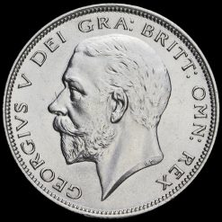 1929 George V Silver Half Crown Obverse