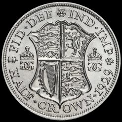 1929 George V Silver Half Crown Reverse