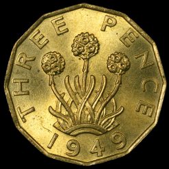 1949 George VI Brass Threepence Reverse