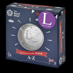 2018 UK 10p Silver Proof Coin in Acrylic Block, Loch Ness Monster Box