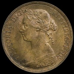 1887 Queen Victoria Halfpenny Obverse