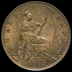 1887 Queen Victoria Halfpenny Reverse