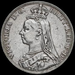 1892 Queen Victoria Jubilee Head Silver Crown Obverse
