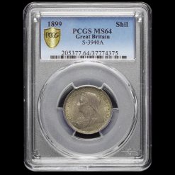 1899 Queen Victoria Veiled Head Silver Shilling