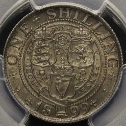 1899 Queen Victoria Veiled Head Silver Shilling Reverse