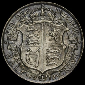 1912 George V Silver Half Crown Reverse