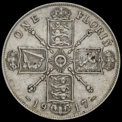 1917 George V Silver Florin Reverse