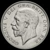 1929 George V Silver Half Crown Obverse