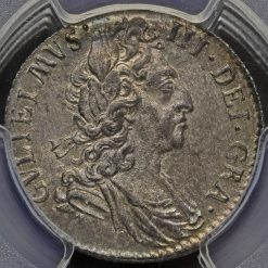 1697 William III Early Milled Silver Sixpence Obverse