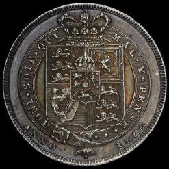 1824 George IV Milled Silver Shilling Reverse