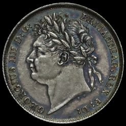 1825 George IV Silver Shilling Obverse