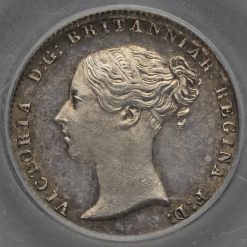 1841 Queen Victoria Young Head Silver Fourpence / Groat Obverse