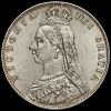 1889 Queen Victoria Jubilee Head Silver Half Crown Obverse